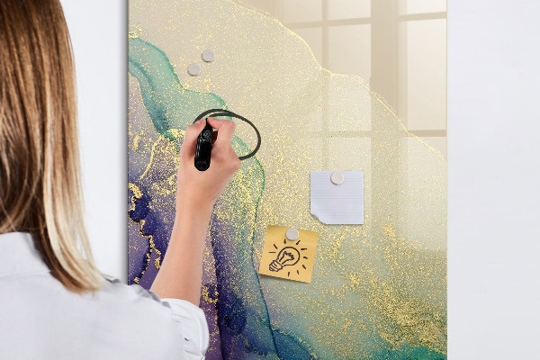 Magnetická psací tabule Barevné vzpomínky na korkové tabuli