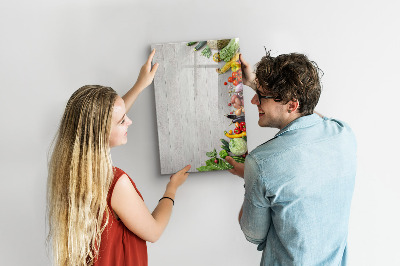 Magnetická psací tabule Kreativní tabule na poznámky a fotografie