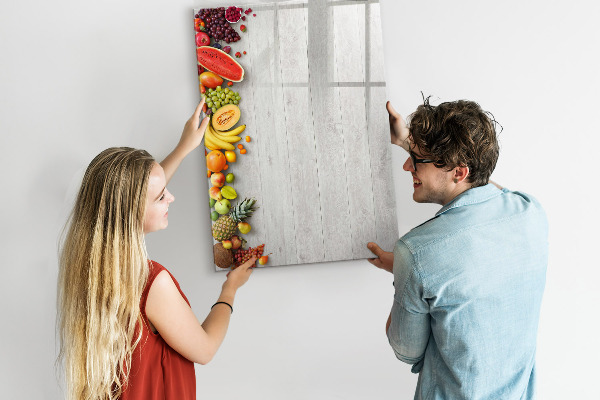 Popisovatelná magnetická tabule Kreativní ovocná deska s fotografiemi