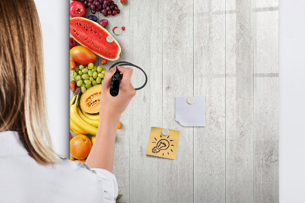 Popisovatelná magnetická tabule Kreativní ovocná deska s fotografiemi