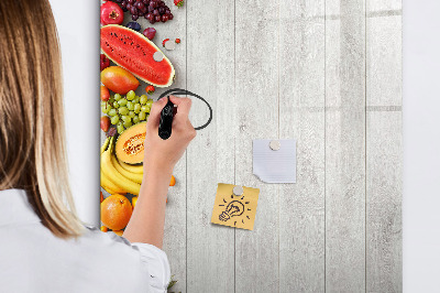 Popisovatelná magnetická tabule Kreativní ovocná deska s fotografiemi