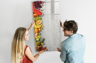 Popisovatelná magnetická tabule Kreativní ovocná deska s fotografiemi