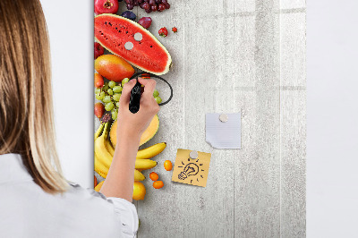 Popisovatelná magnetická tabule Kreativní ovocná deska s fotografiemi