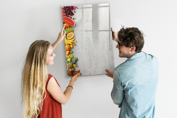 Popisovatelná magnetická tabule Kreativní ovocná deska s fotografiemi