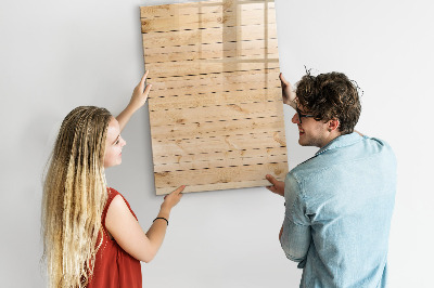 Magnetická psací tabule Poznámka deska na dřevěném pozadí