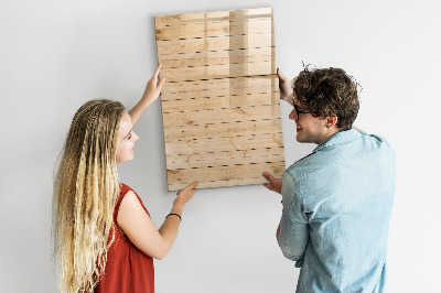 Magnetická psací tabule Poznámka deska na dřevěném pozadí