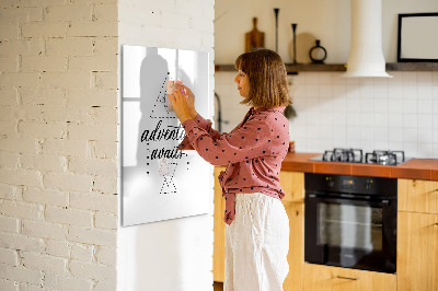 Popisovatelná magnetická tabule Kreativní prostor pro vzpomínky a dobrodružství
