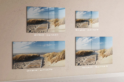 Magnetická psací tabule Pláž, vzpomínky a kreativita na fotografiích