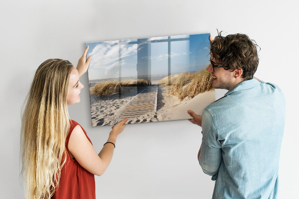Magnetická psací tabule Pláž, vzpomínky a kreativita na fotografiích