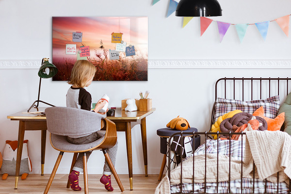 Popisovatelná magnetická tabule Kreativní prostor pro prezentaci fotografií