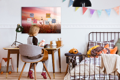 Popisovatelná magnetická tabule Kreativní prostor pro prezentaci fotografií