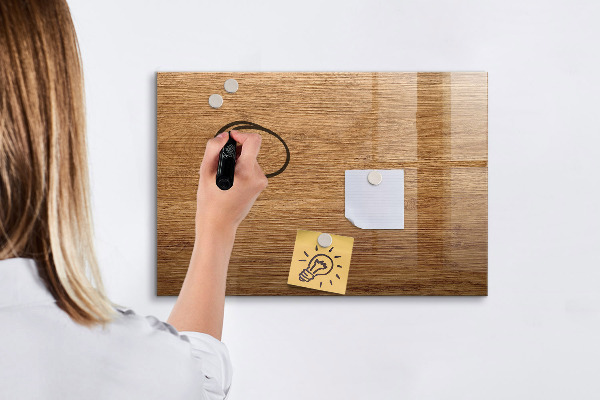 Popisovatelná magnetická tabule Nástěnka s magnety a fotografiemi