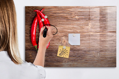 Magnetická psací tabule Praktická deska na poznámky a fotografie