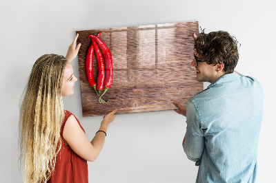 Magnetická psací tabule Praktická deska na poznámky a fotografie