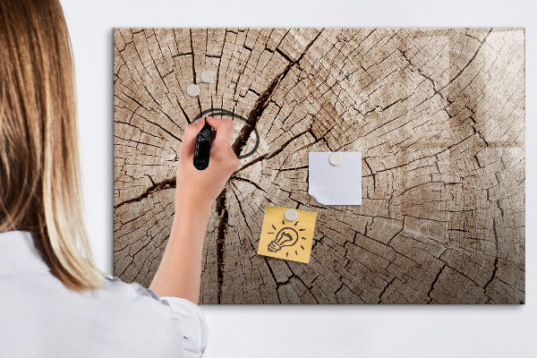 Popisovatelná magnetická tabule Přírodní design s prostorem pro fotografie