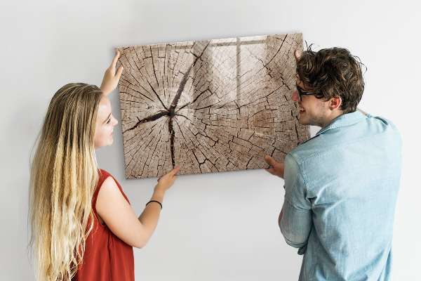 Popisovatelná magnetická tabule Přírodní design s prostorem pro fotografie