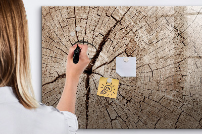 Popisovatelná magnetická tabule Přírodní design s prostorem pro fotografie
