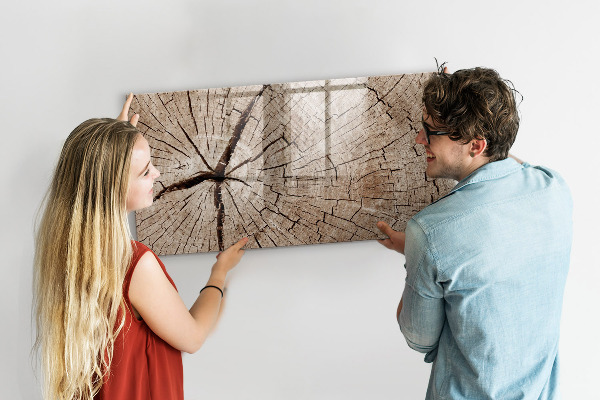 Popisovatelná magnetická tabule Přírodní design s prostorem pro fotografie