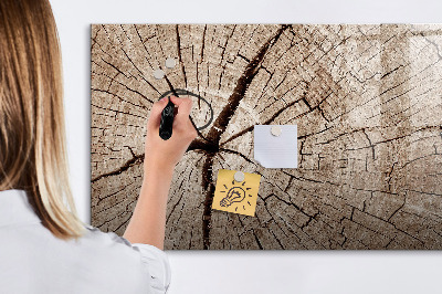 Popisovatelná magnetická tabule Přírodní design s prostorem pro fotografie
