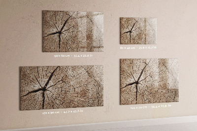 Popisovatelná magnetická tabule Přírodní design s prostorem pro fotografie