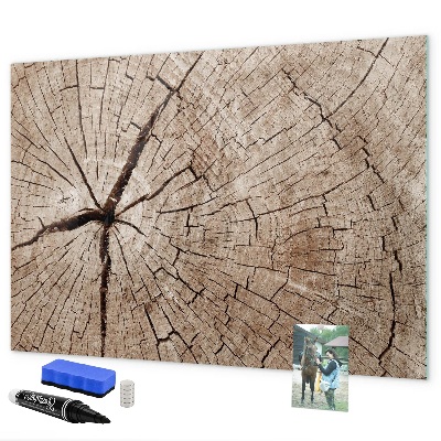 Popisovatelná magnetická tabule Přírodní design s prostorem pro fotografie