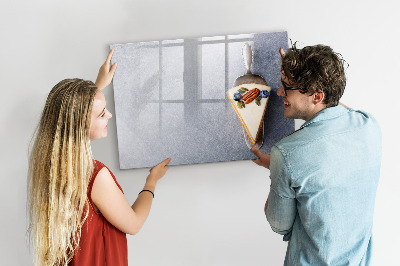Magnetická psací tabule Kreativní místo pro vzpomínky a poznámky
