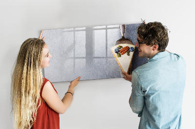 Magnetická psací tabule Kreativní místo pro vzpomínky a poznámky