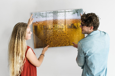 Popisovatelná magnetická tabule Studené pivo s osobními vzpomínkami