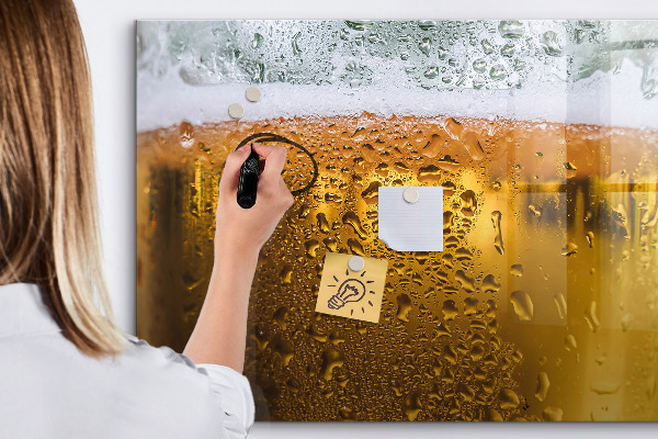 Popisovatelná magnetická tabule Studené pivo s osobními vzpomínkami