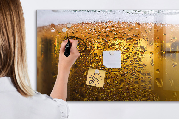 Popisovatelná magnetická tabule Studené pivo s osobními vzpomínkami