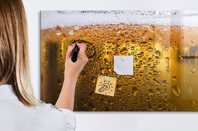 Popisovatelná magnetická tabule Studené pivo s osobními vzpomínkami