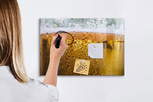 Popisovatelná magnetická tabule Studené pivo s osobními vzpomínkami