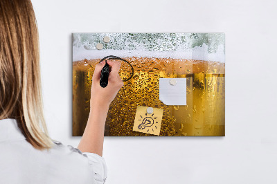 Popisovatelná magnetická tabule Studené pivo s osobními vzpomínkami