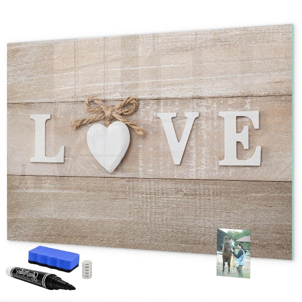 Magnetická psací tabule Láska ve fotkách a vzpomínkách