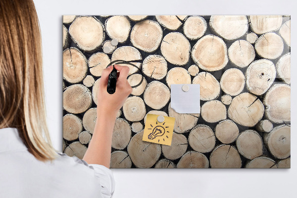 Magnetická psací tabule Přírodní dřevo v moderní verzi