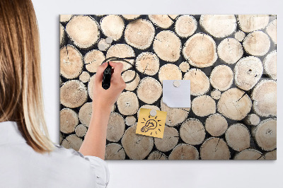 Magnetická psací tabule Přírodní dřevo v moderní verzi