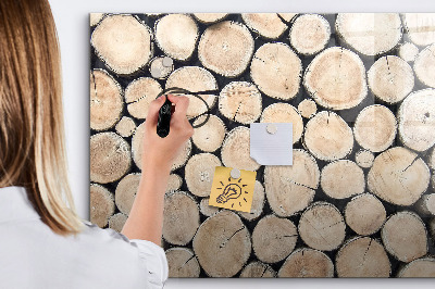 Magnetická psací tabule Přírodní dřevo v moderní verzi