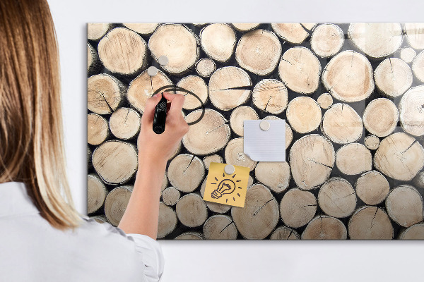 Magnetická psací tabule Přírodní dřevo v moderní verzi