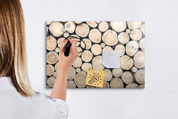 Magnetická psací tabule Přírodní dřevo v moderní verzi