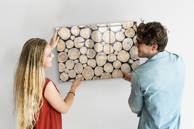 Magnetická psací tabule Přírodní dřevo v moderní verzi