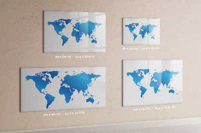 Popisovatelná magnetická tabule Mapa světa s místy, kde se daly pořídit fotografie