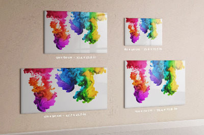 Magnetická psací tabule Barevné mraky s osobními fotografiemi