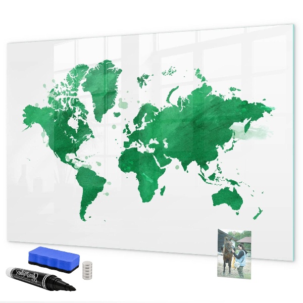Popisovatelná magnetická tabule Interaktivní mapa pro cestovní vzpomínky