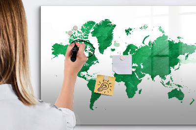 Popisovatelná magnetická tabule Interaktivní mapa pro cestovní vzpomínky