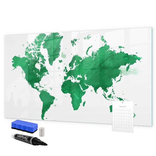 Popisovatelná magnetická tabule Interaktivní mapa pro cestovní vzpomínky