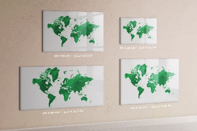 Popisovatelná magnetická tabule Interaktivní mapa pro cestovní vzpomínky