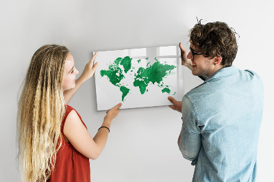 Popisovatelná magnetická tabule Interaktivní mapa pro cestovní vzpomínky