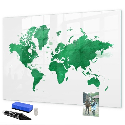 Popisovatelná magnetická tabule Interaktivní mapa pro cestovní vzpomínky