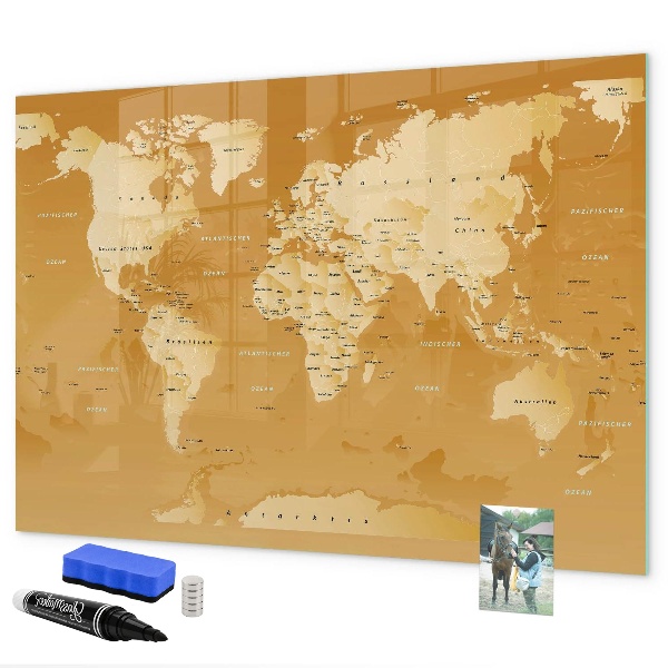 Magnetická psací tabule Interaktivní plánovač map s fotografiemi