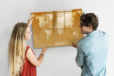 Magnetická psací tabule Interaktivní plánovač map s fotografiemi